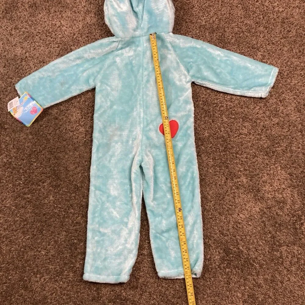 VTG Care Bears Moon Bedtime Bear Blue One Piece Costume Toddler Size 2T-4T
